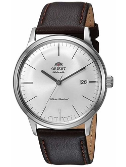 '2nd Gen Bambino Version III' Japanese Automatic Stainless Steel and Leather Dress Watch