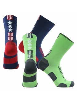 SuMade 100% Waterproof Socks, Unisex Breathable Outdoor Dry Fit Moisture Wicking Hiking Cycling Skiing Crew Socks