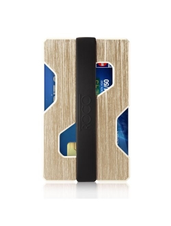 ROCO MINIMALIST Aluminum Slim Wallet RFID BLOCKING Money Clip - Futuristic Design