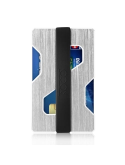 ROCO MINIMALIST Aluminum Slim Wallet RFID BLOCKING Money Clip - Futuristic Design