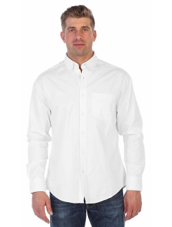 Mens Long Sleeve Casual Twill Shirt