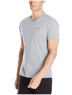 Men's Short Sleeve Jersey Pima V Neck T-Shirt