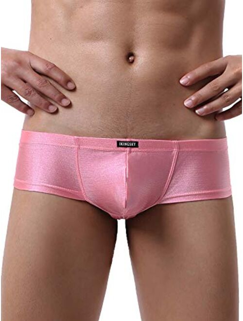 iKingsky Men's Cheeky Thong Underwear Sexy Mini Cheek Boxer Briefs