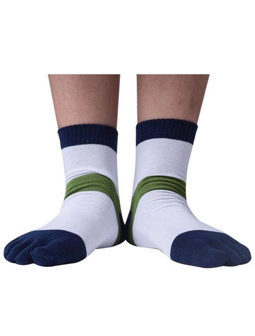 Men's Toe Socks 5 Finger Crew Cotton (Pack of 4/5 / 6)