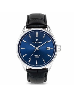 Vincero Luxury Men's Kairos Wrist Watch - 42mm Analog Watch - Japanese Quartz Movement...