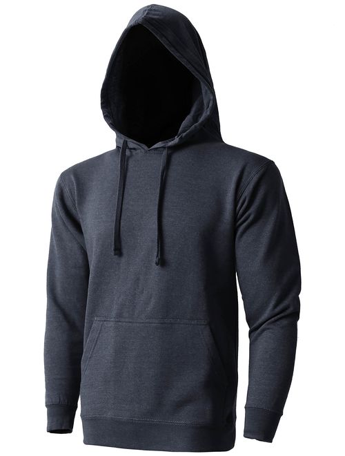 Hat and Beyond Mens Fleece Pullover Hoodie Heavyweight Sweatshirts 1HCA0009 (1maB019_heanavy, Small)