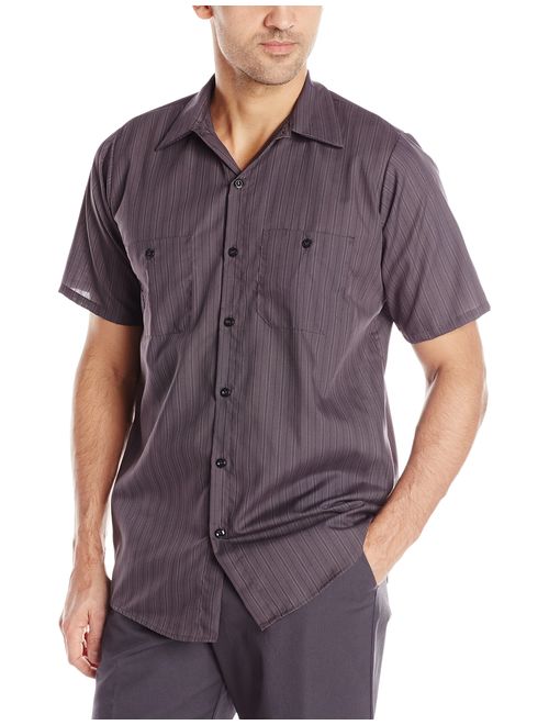 Red Kap Men's Industrial Stripe Work Shirt