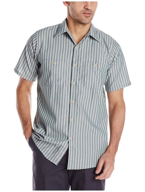 Red Kap Men's Industrial Stripe Work Shirt