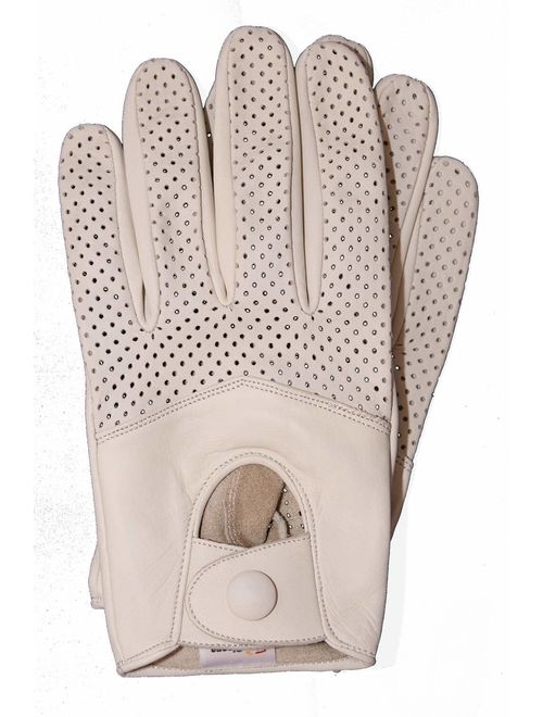 Riparo Motorsports Men's Half Mesh Leather Driving Gloves