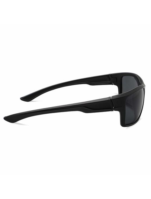 MAXJULI Polarized Sports Sunglasses for Men Women for Running Fishing Driving MJ8014