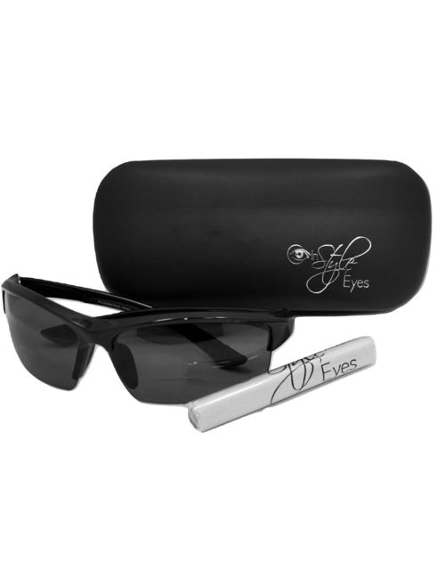 In Style Eyes Magnificent Maui Wrap Polarized Nearly Invisible Line Bifocal Sunglasses