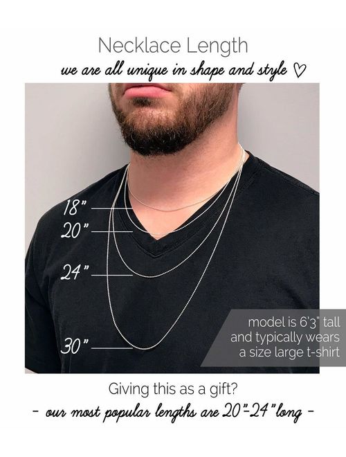 Engraved 3D Bar necklace for Men, Personalized 4 Sided Vertical Bar Necklace, Name Bar Necklace [3DMP]