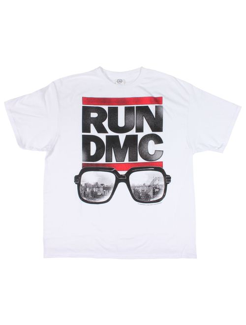 Run DMC "Sunglasses" White T-Shirt New Adult