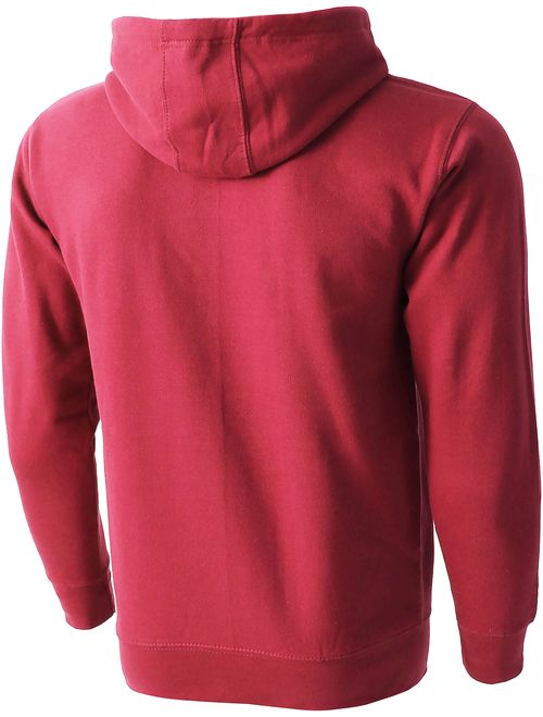 Hat and Beyond Mens Fleece Pullover Hoodie Heavyweight Sweatshirts 1HCA0009 (Small/1hca09_Hotpink)