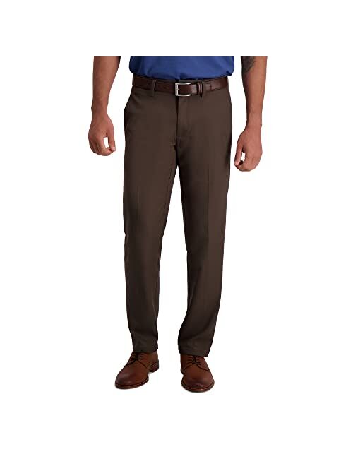 Haggar Men's Cool 18 Pro Straight Fit Flat Front Superflex Waistband Pant