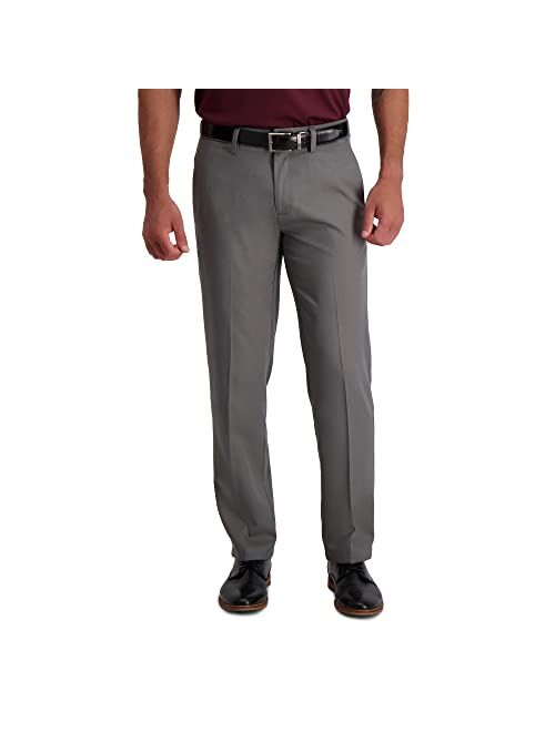 Haggar Men's Cool 18 Pro Straight Fit Flat Front Superflex Waistband Pant