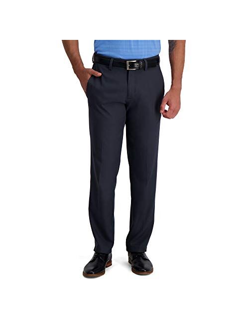 Haggar Men's Cool 18 Pro Straight Fit Flat Front Superflex Waistband Pant