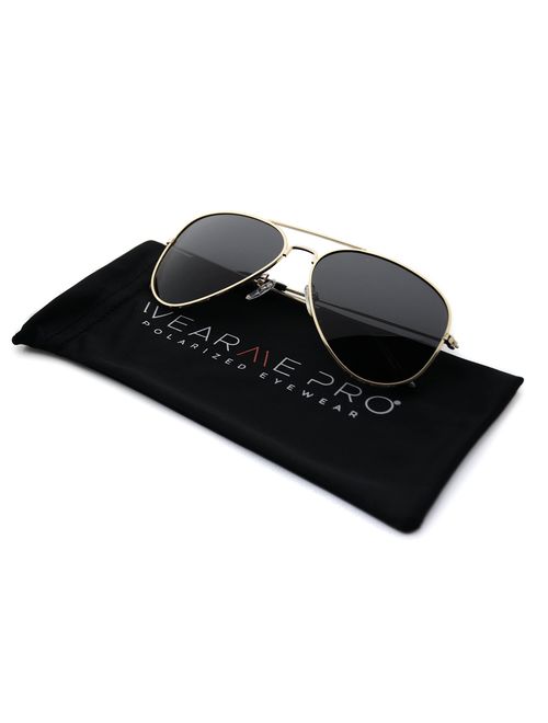 WearMe Pro - Premium Classic Fashion Design Polarized Lens Aviator Sunglasses