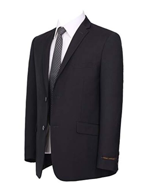 P&L Men's 2-Piece Classic Fit Suit Blazer Jacket Tux & Flat Front Pant