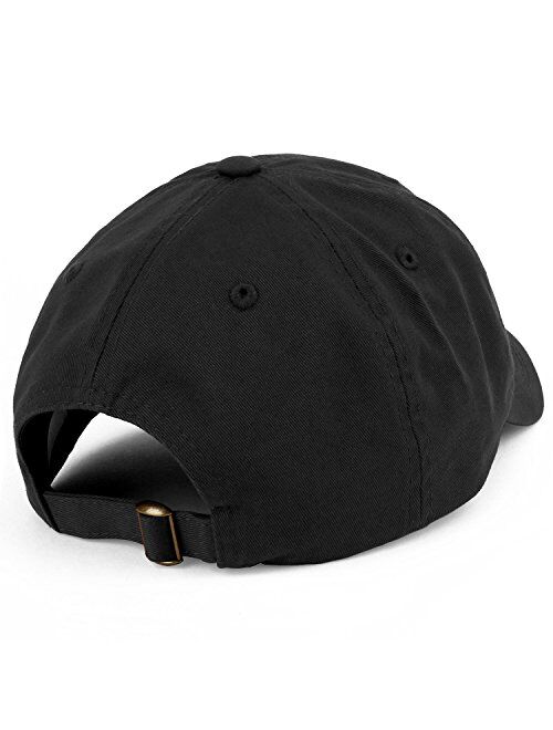 Trendy Apparel Shop Oversize XXL Plain Unstructured Soft Crown Cotton Dad Hat