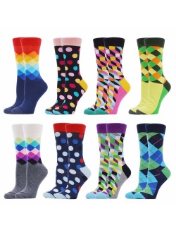 WeciBor Women's Funny Casual Combed Cotton Socks Packs