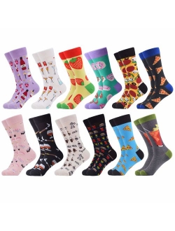 WeciBor Women's Funny Casual Combed Cotton Socks Packs