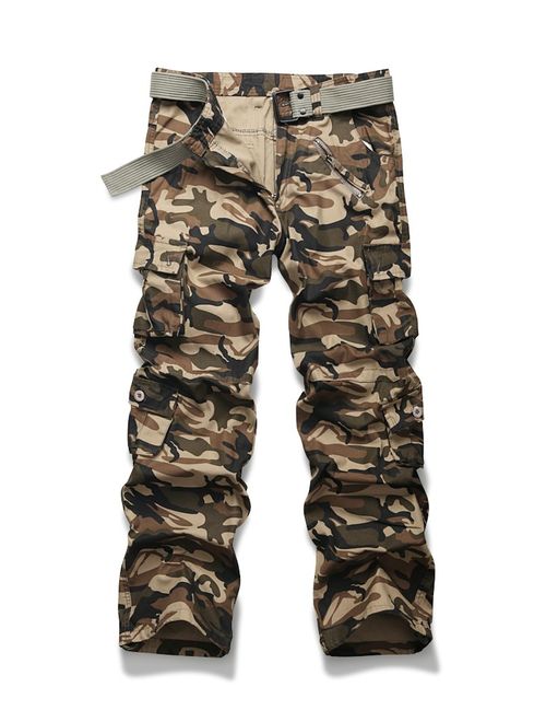 OCHENTA Men's Outdoor Woodland Military Cargo Pant