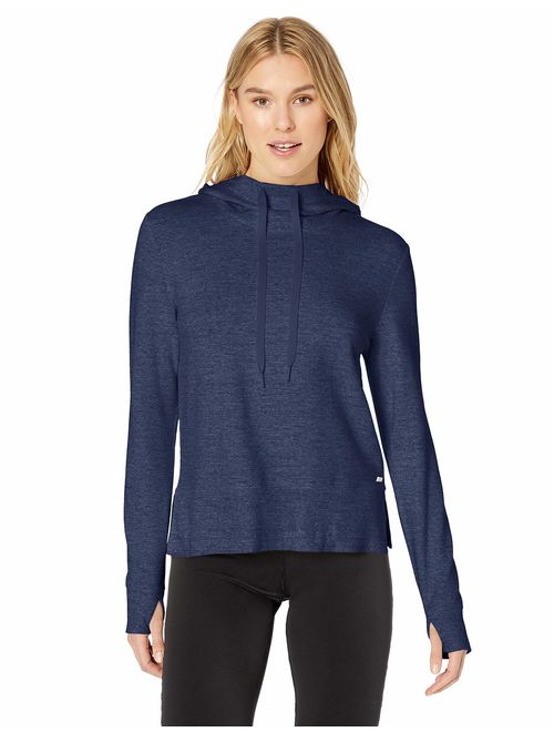 Amazon Essentials Women's Studio Terry Long-Sleeve Convertible Hood Shirt