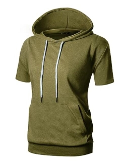 GIVON Womens Comfortable Long Sleeve Lightweight Pullover Hoodie with Kanga Pocket(XS~4XL)