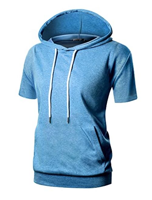 GIVON Womens Comfortable Long Sleeve Lightweight Pullover Hoodie with Kanga Pocket(XS~4XL)