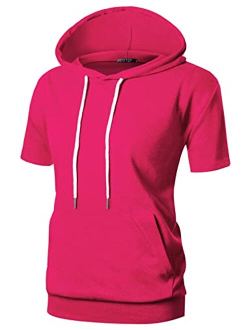 GIVON Womens Comfortable Long Sleeve Lightweight Pullover Hoodie with Kanga Pocket(XS~4XL)