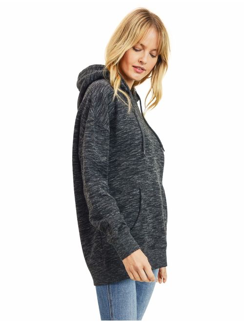 esstive Women's Ultra Soft Fleece Oversized Midweight Casual Solid Pullover Hoodie Sweatshirt