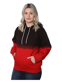 Beverly Rock Women's Plus Size Active Fleece Pullover Hooded Sweatshirt