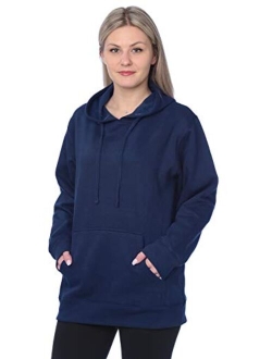 Beverly Rock Women's Plus Size Active Fleece Pullover Hooded Sweatshirt