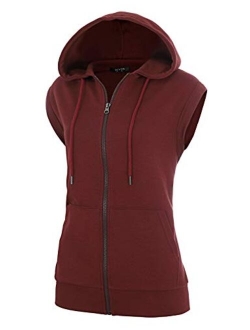 GIVON Womens Comfortable Long Sleeve Lightweight Zip-up Hoodie with Kanga Pocket(XS~4XL)