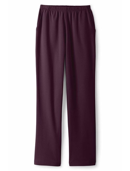 Lands' End Women's Sport Knit High Rise Elastic Waist Pull On Pants