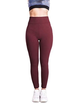 Women's Soft Ankle Length Footless Elastic Leggings Pants