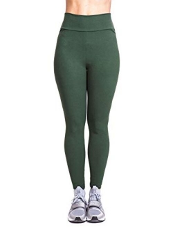 Women's Soft Ankle Length Footless Elastic Leggings Pants