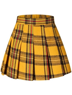 SANGTREE Girls & Women's Pleated Skirt with Comfy Stretchy Band, 2 Years - Adult XL