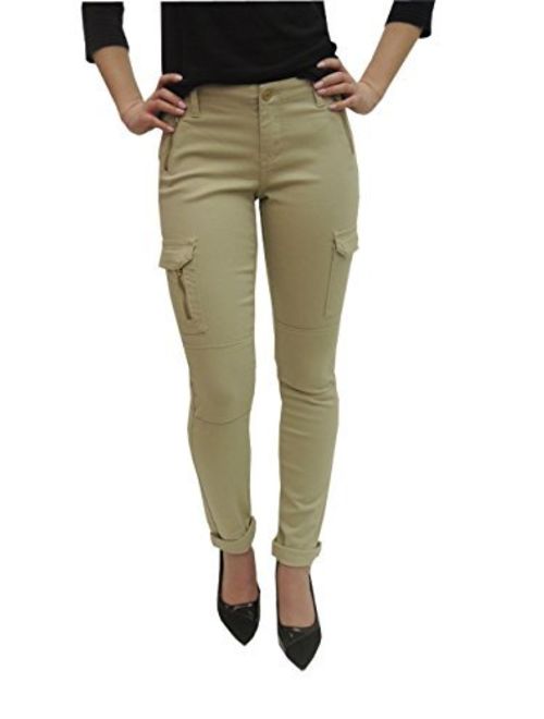 P26 Womens Elite Jeans Skinny Cargo Pant with Zipper Jeans