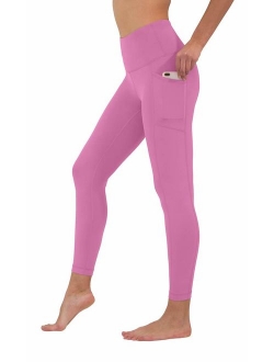 Yogalicious High Waist Ultra Soft Ankle Length Leggings with Pockets for Women