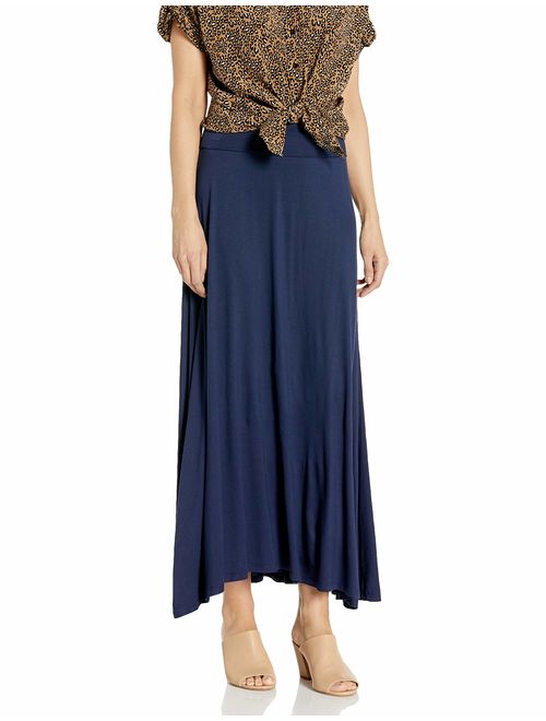 AGB Women's Soft Knit Maxi Skirt (Petite, Standard and Plus Sizes)