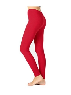 Zenana Outfitters JKC USA Selected Premium Cotton Full Length Solid Color Leggings Various Colors OP-1851