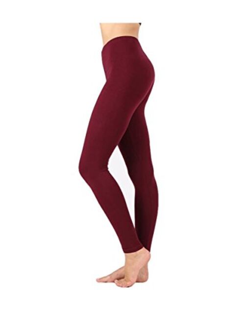 Zenana Outfitters JKC USA Selected Premium Cotton Full Length Solid Color Leggings Various Colors OP-1851