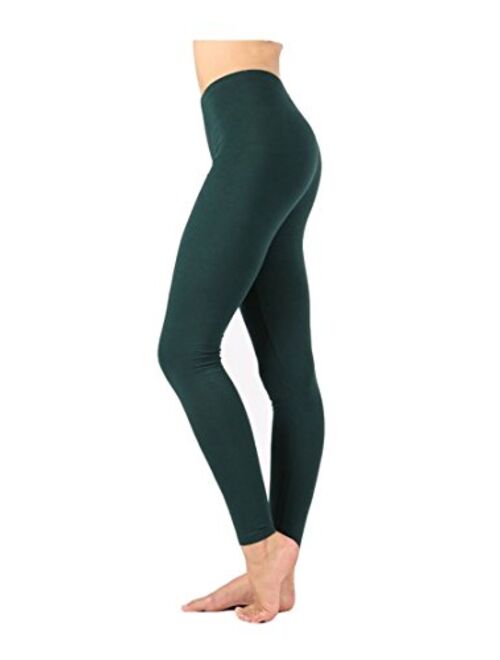 Zenana Outfitters JKC USA Selected Premium Cotton Full Length Solid Color Leggings Various Colors OP-1851