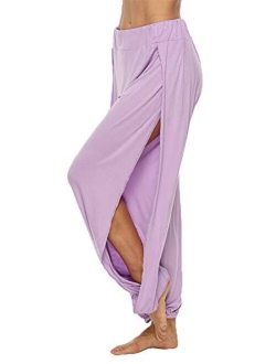 AvaCostume High Slit Harem Pants Women Hippie Harem Pants Trousers