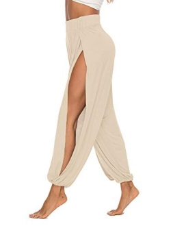 AvaCostume High Slit Harem Pants Women Hippie Harem Pants Trousers