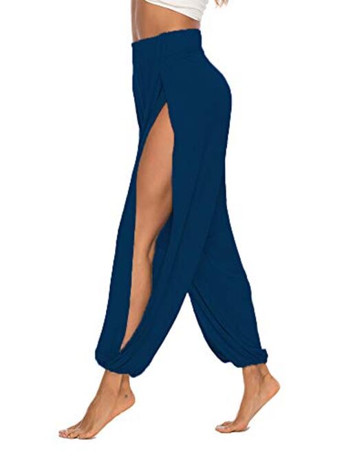 AvaCostume High Slit Harem Pants Women Hippie Harem Pants Trousers