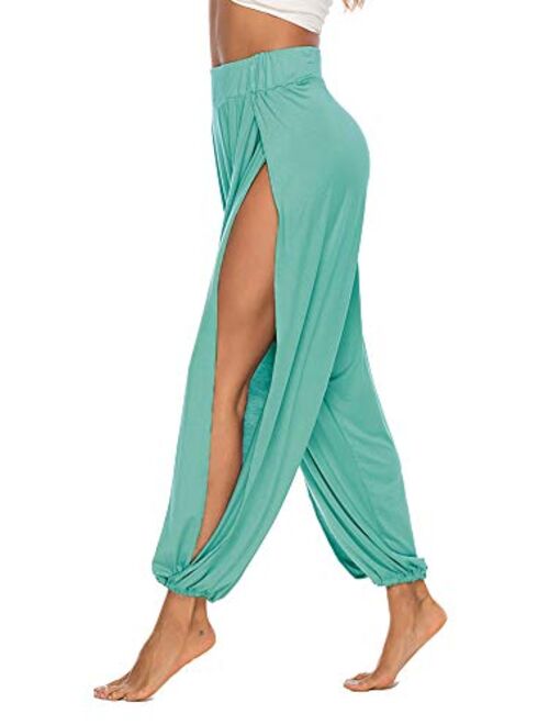 AvaCostume High Slit Harem Pants Women Hippie Harem Pants Trousers