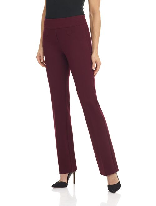 Rekucci Women's Secret Figure Pull-On Knit Bootcut Pant w/Tummy Control